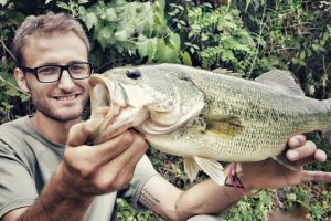 Dario con un bel Bass della Vasca di Cigognola